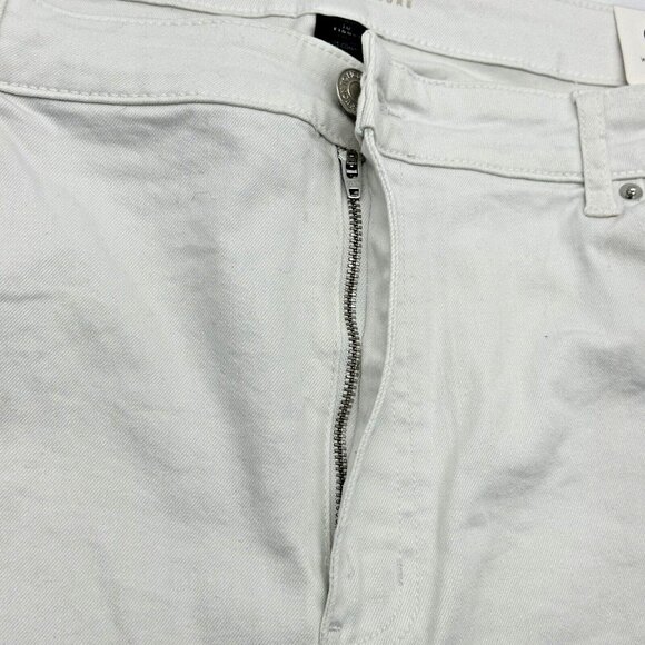 Fashion To Figure The Straight Leg Women's Plus Size 24 White Distressed Jeans - Picture 4 of 10